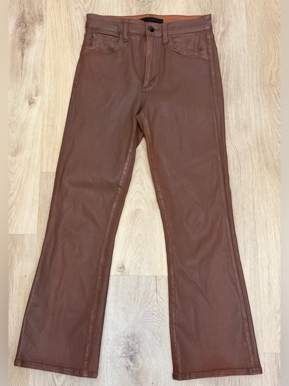 Joe's Jeans The Callie Brown High Rise Cropped Boot Jeans